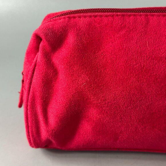 CHANEL Parfums Makeup Cosmetics Bag Pouch Travel Case, Red Velvet - Picture 2 of 13